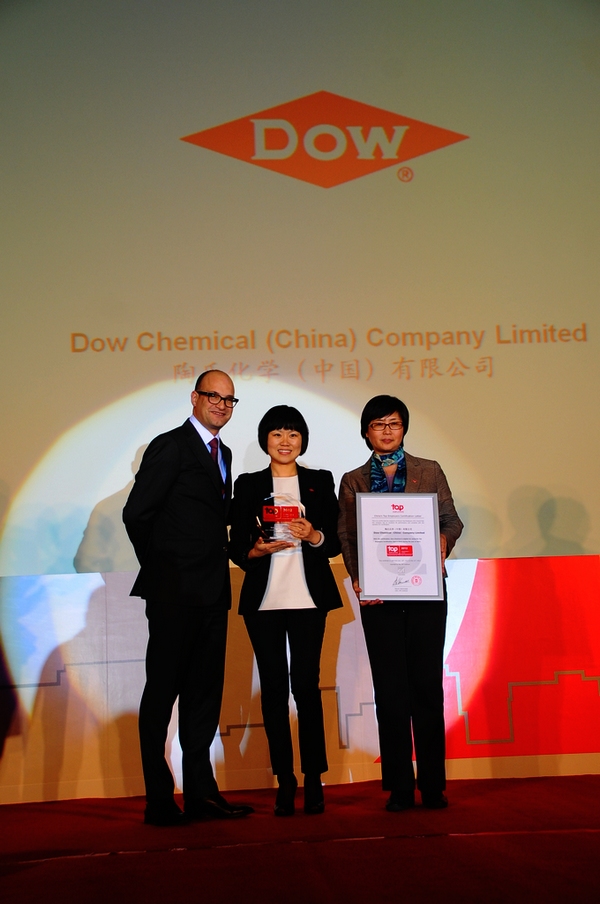 陶氏化學連續(xù)四年榮膺“中國杰出雇主”桂冠